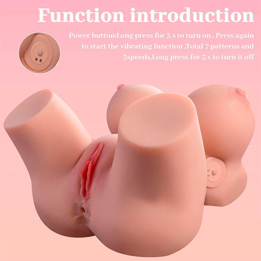 Xise Frieda Realistischer Weiblicher Torso mit Vibration 36 cm