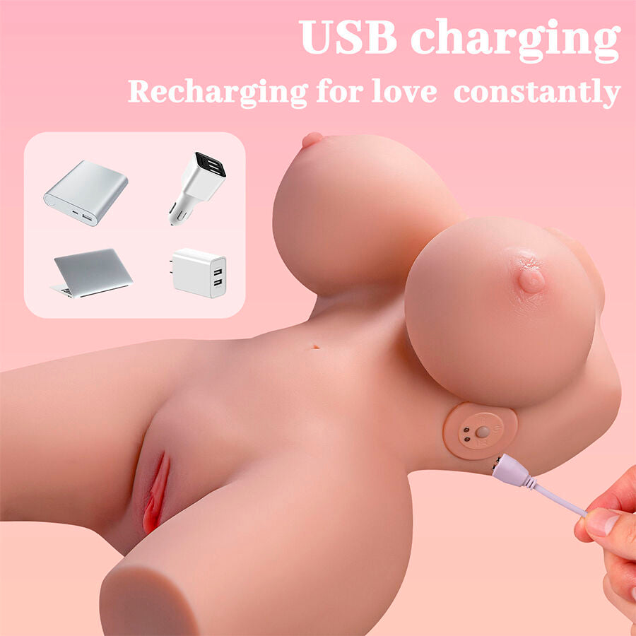 Xise Frieda Realistischer Weiblicher Torso mit Vibration 36 cm