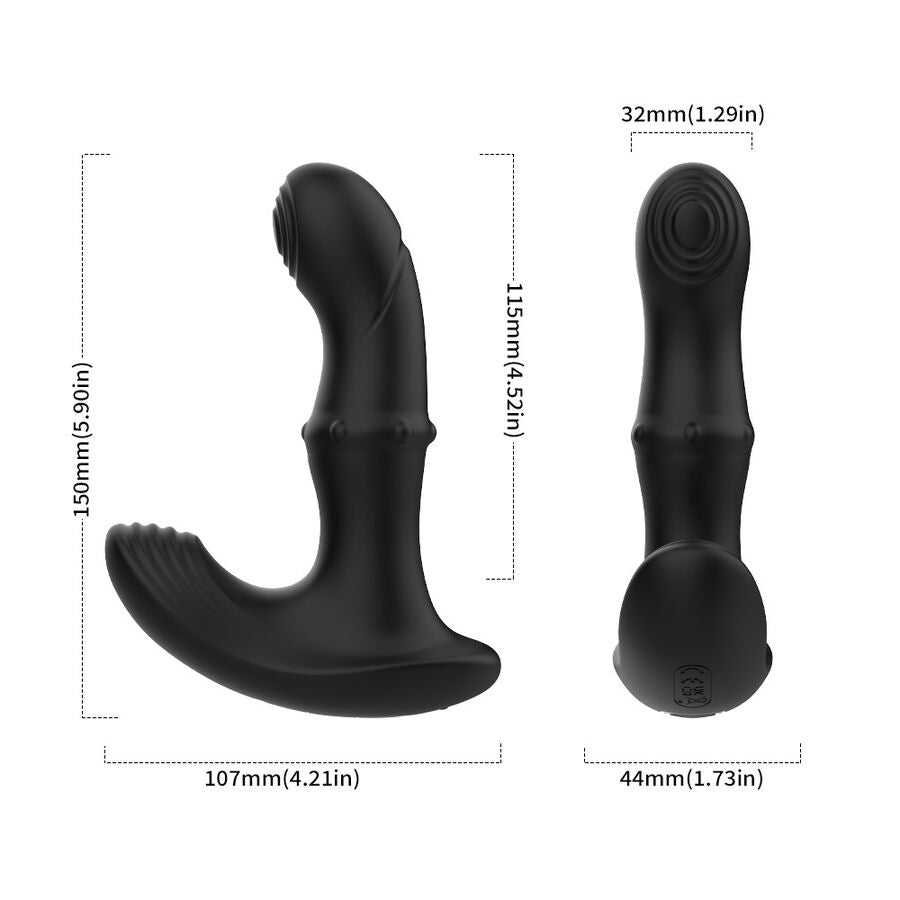 Armony Anal-Prostata-Vibrator – Fernbedienung, Schwarz