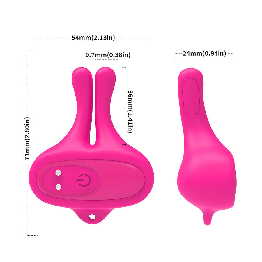 Armony Vibrierende Nippelklemmen – Kaninchenform, Rot