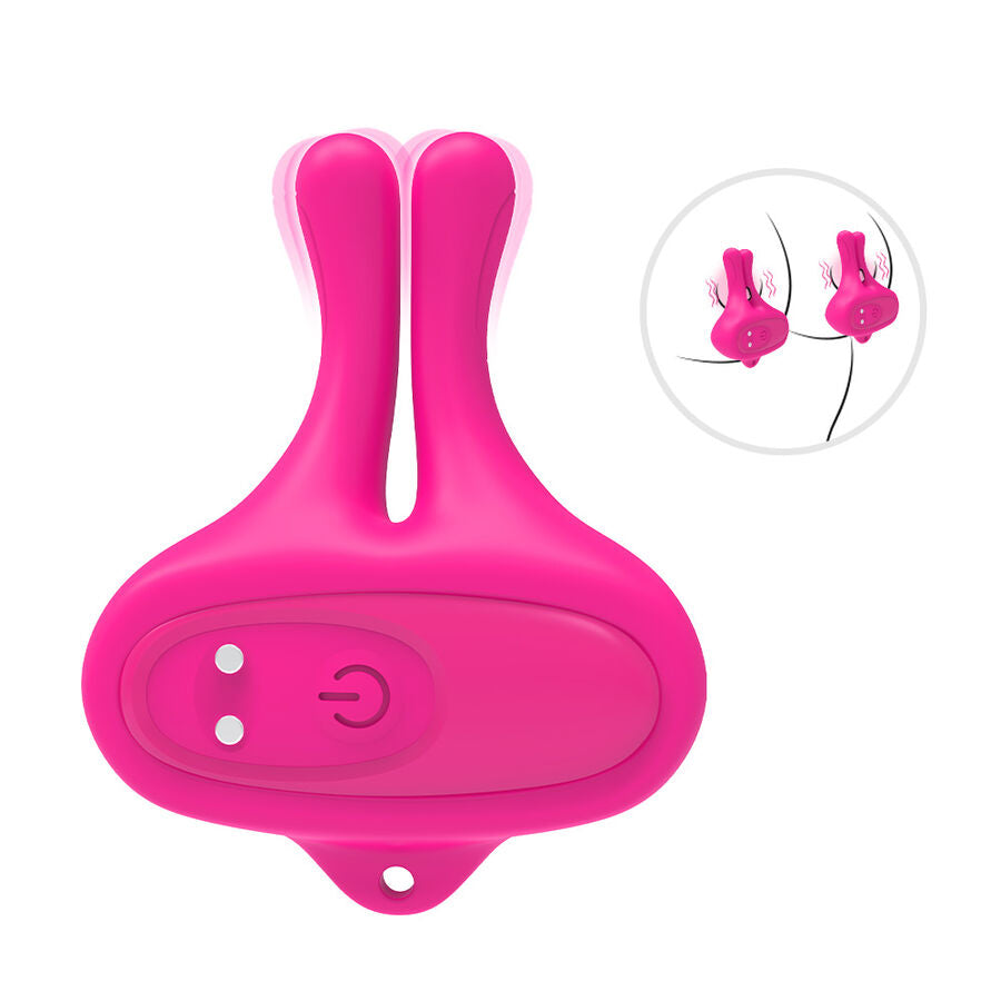 Armony Vibrierende Nippelklemmen – Kaninchenform, Rot