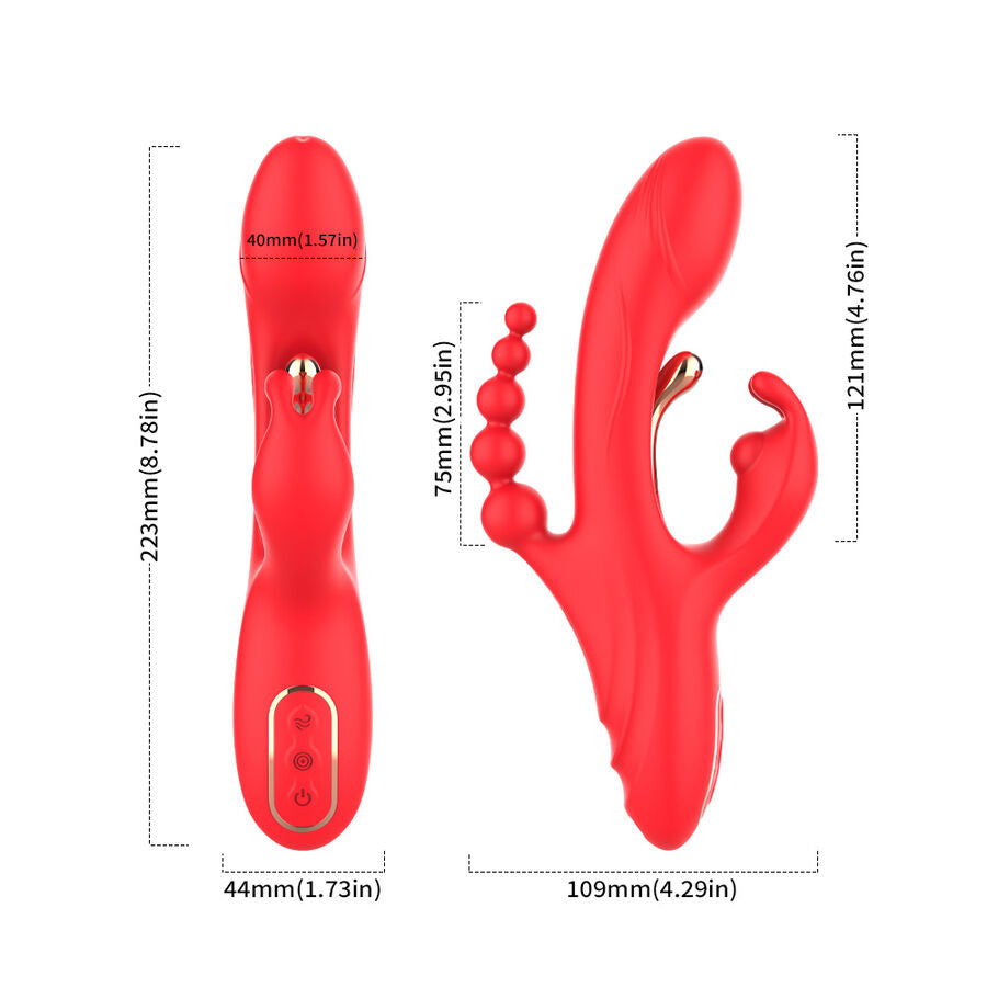 Armony G-Punkt & Klitoris Vibrator – Zunge, Rot