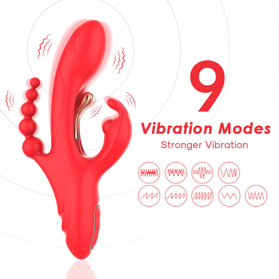 Armony G-Punkt & Klitoris Vibrator – Zunge, Rot