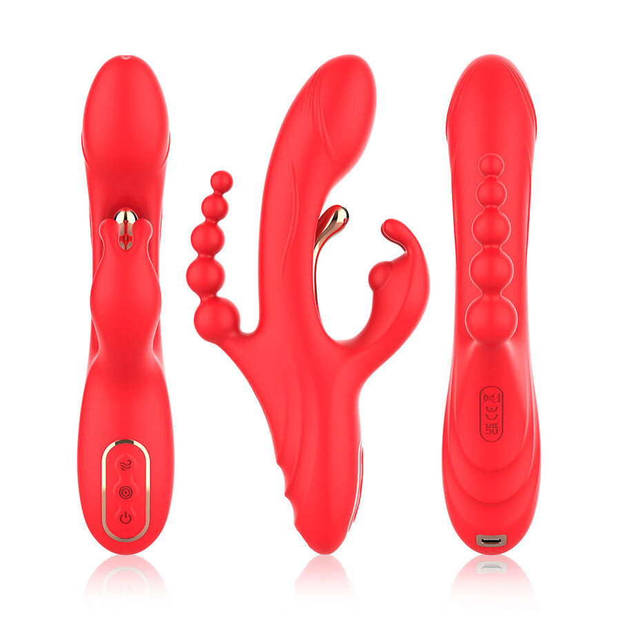 Armony G-Punkt & Klitoris Vibrator – Zunge, Rot