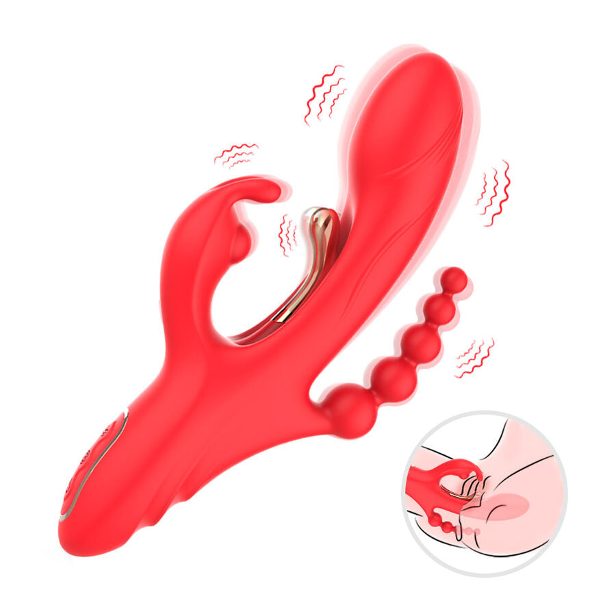 Armony G-Punkt & Klitoris Vibrator – Zunge, Rot