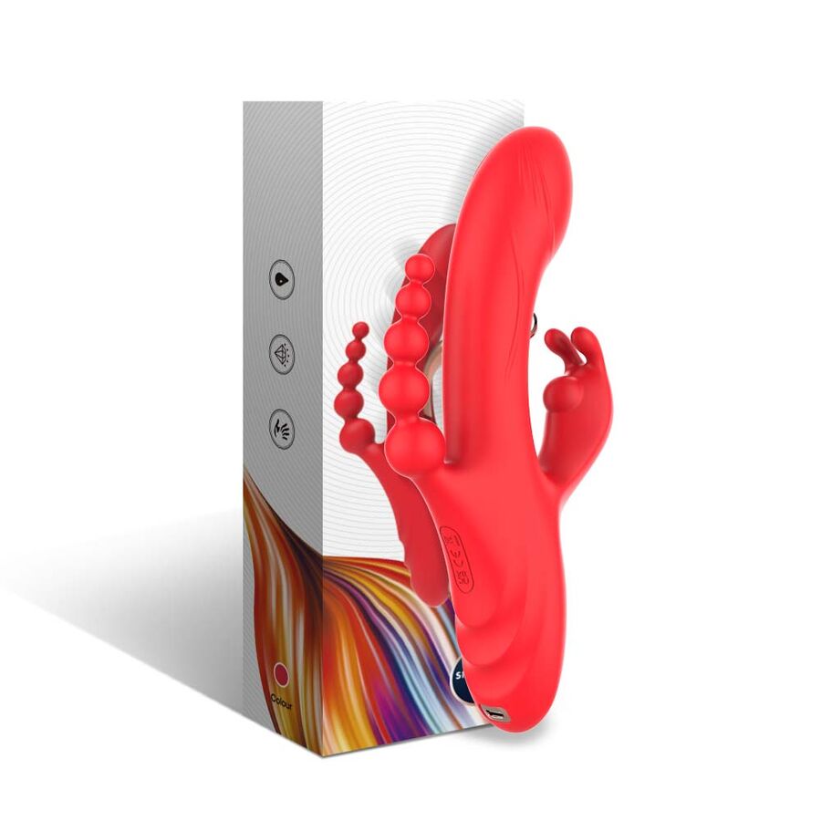 Armony G-Punkt & Klitoris Vibrator – Zunge, Rot
