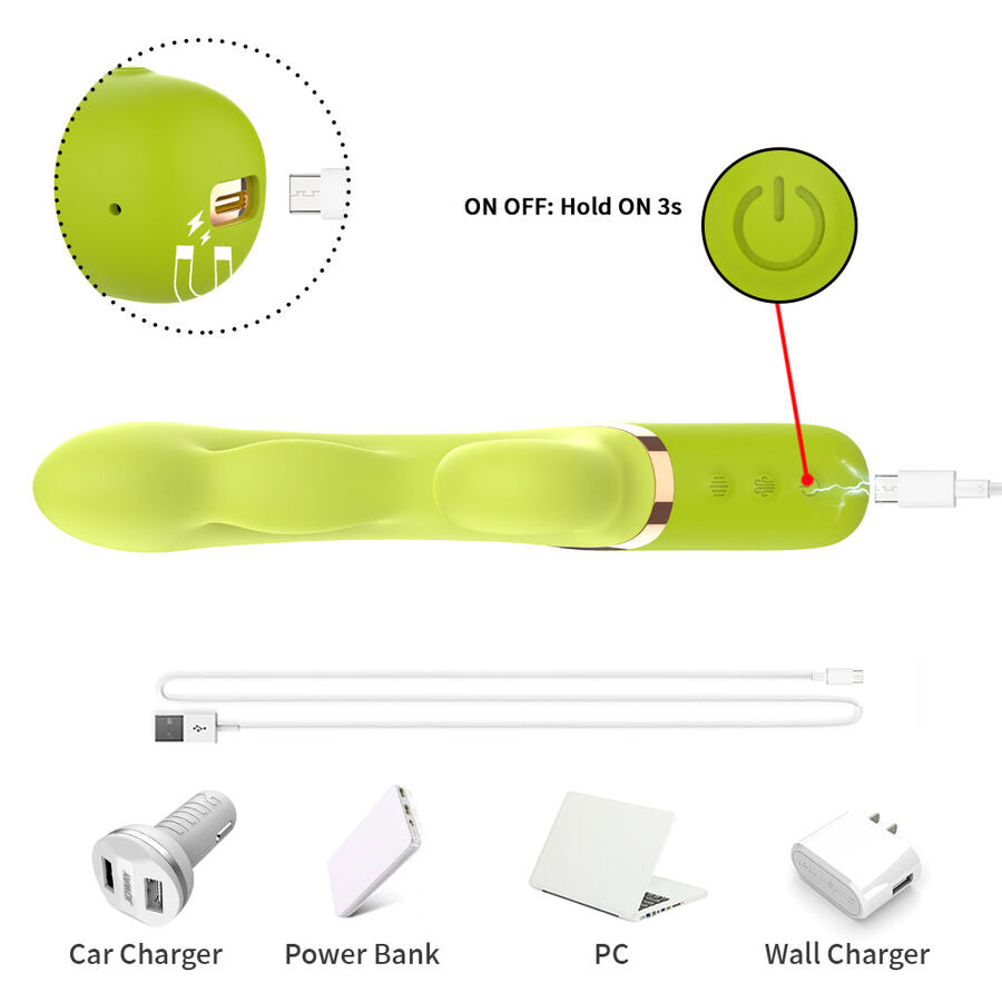 Armony Aufblasbarer A-Punkt-Vibrator – Gruen, 10 Modi