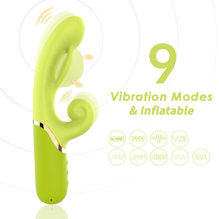 Armony Aufblasbarer A-Punkt-Vibrator – Gruen, 10 Modi