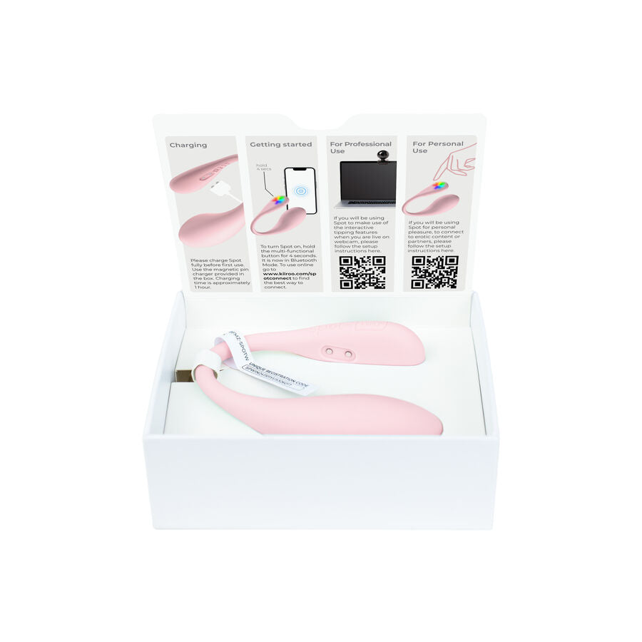 Kiiroo Spot Kiss Me U-förmiger Vibrator Rosa