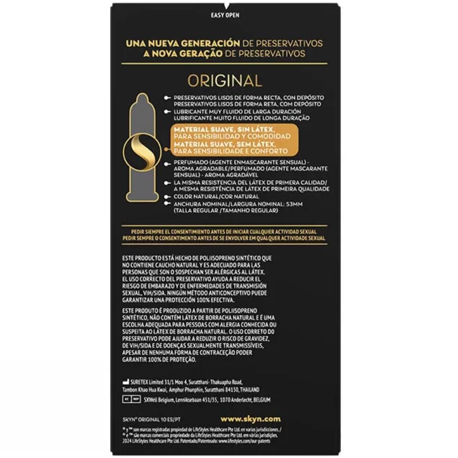 SKYN - ORIGINAL KONDOM NATÜRLICHE SENSATION 10 EINHEITEN
