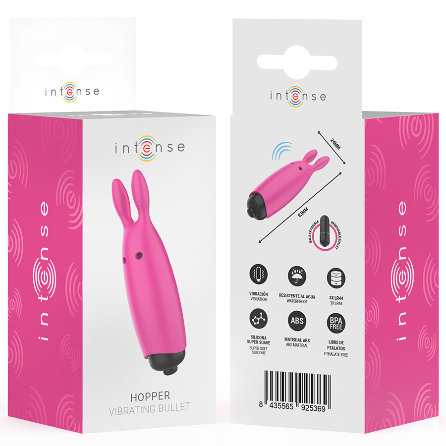 Intense Hopper Pink Vibrierendes Bullet 8,3 x 2,4 cm