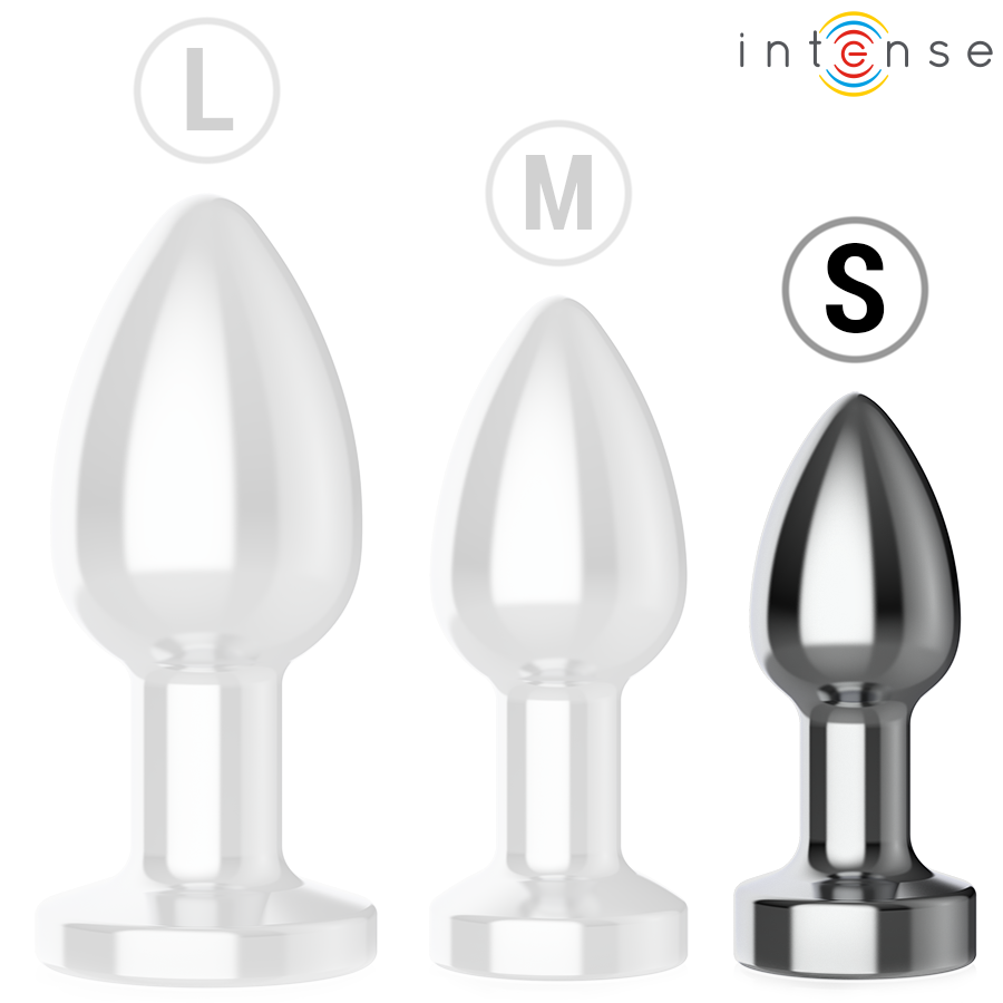 Intense Anal Plug 10 Vibrationen Metall mit Fernbedienung S