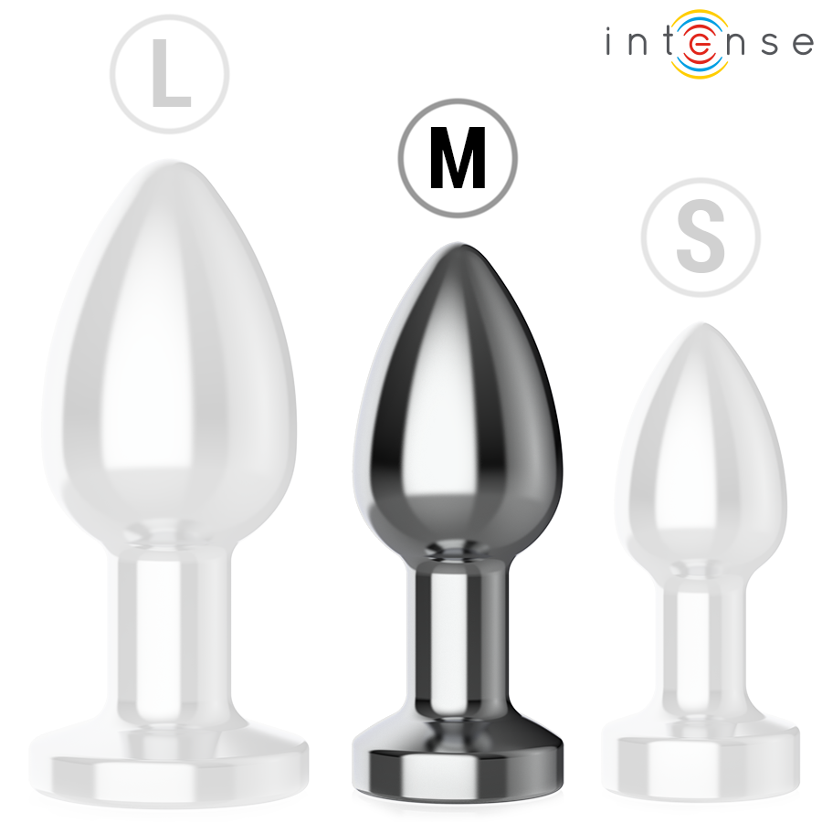 Intense Anal Plug 10 Vibrationen Metall mit Fernbedienung M