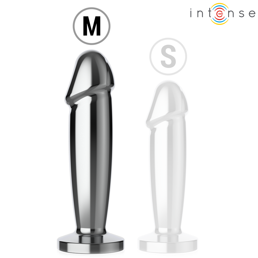 Intense Anal Plug 10 Vibrationen Metalldildo mit Fernbedienung M