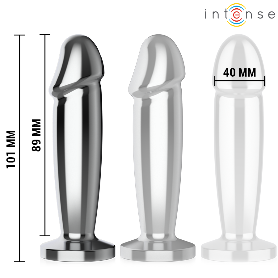 Intense Anal Plug 10 Vibrationen Metalldildo mit Fernbedienung M
