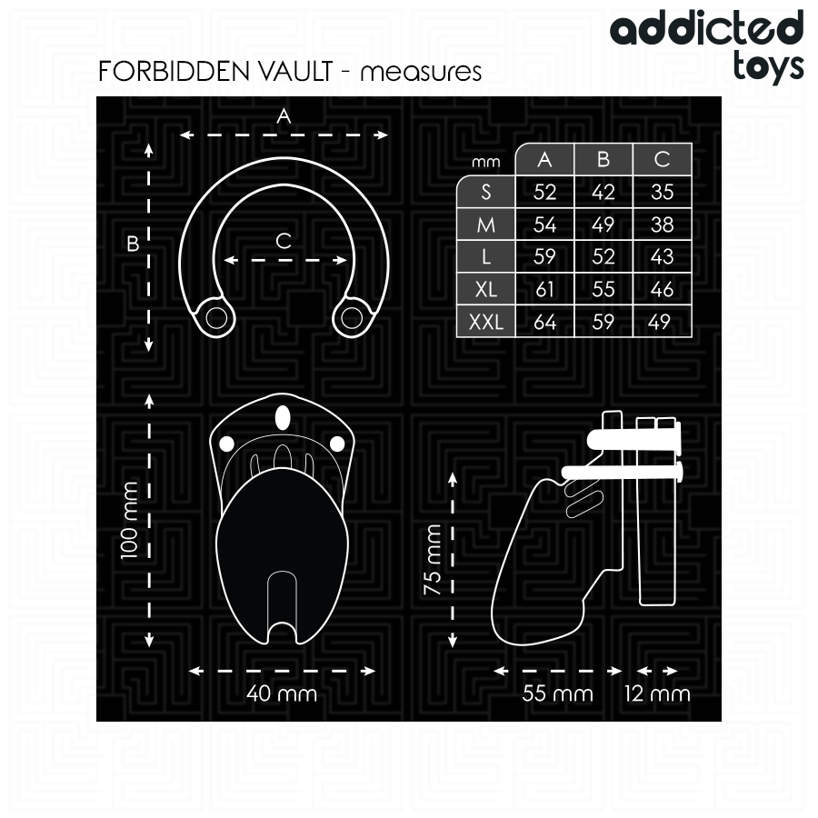 Addicted Verbotenes Peniskäfig 10 cm