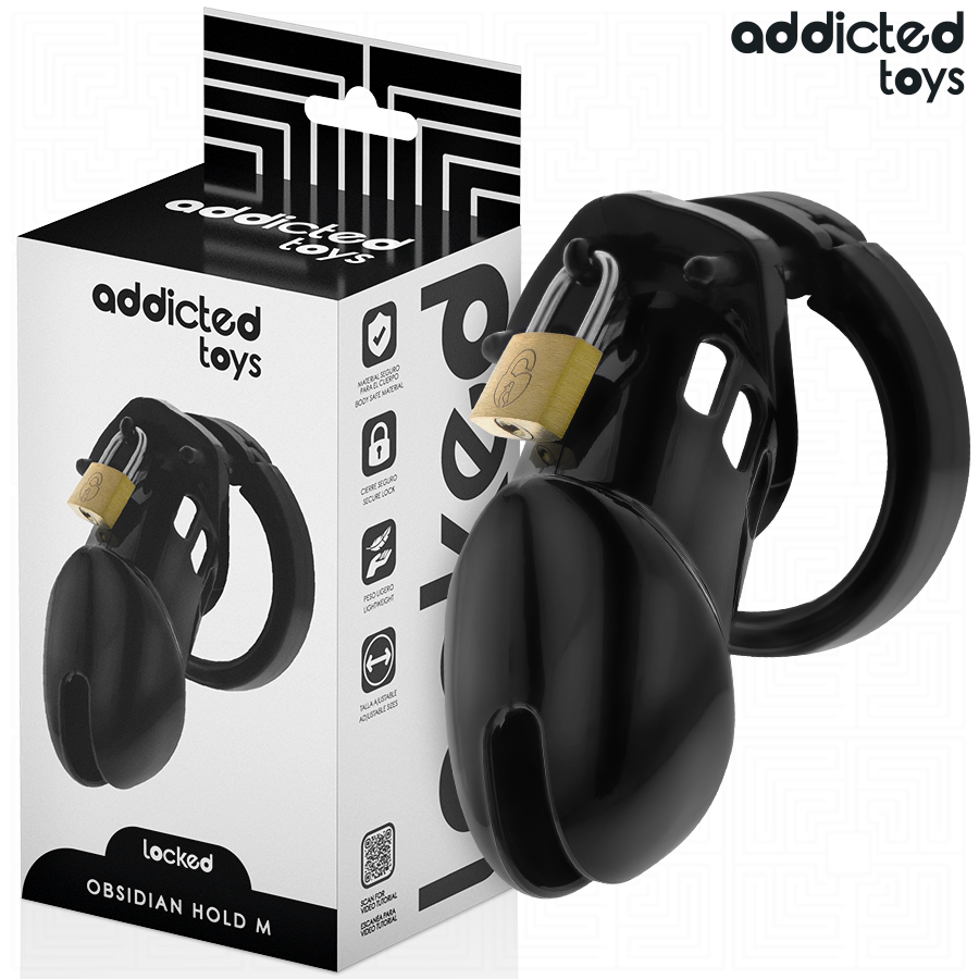 Addicted Obsidian Hold Peniskäfig Grösse M