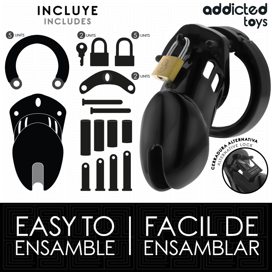 Addicted Obsidian Hold Peniskäfig Grösse M