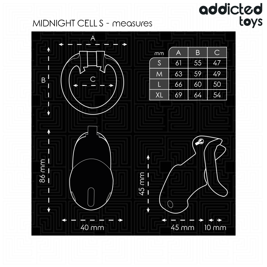 Addicted Mindnight Cell Penis Cage Grösse S