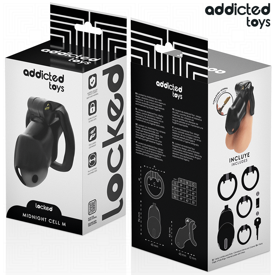Addicted Mindnight Cell Penis Cage Grösse M