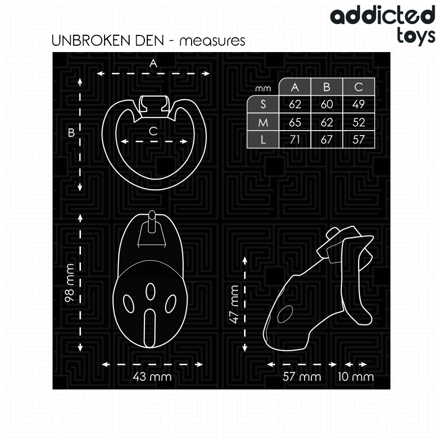 Addicted Unbroken Den Peniskäfig 9,8 cm