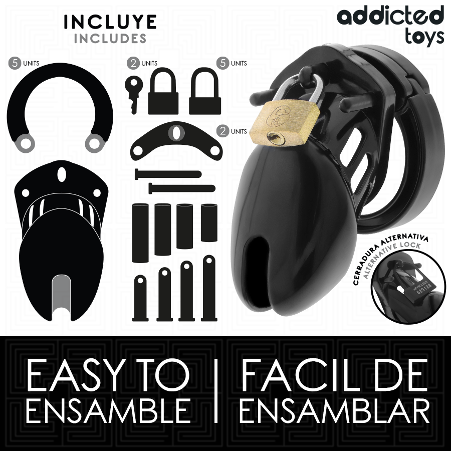 Addicted Obsidian Hold Peniskäfig Grösse S