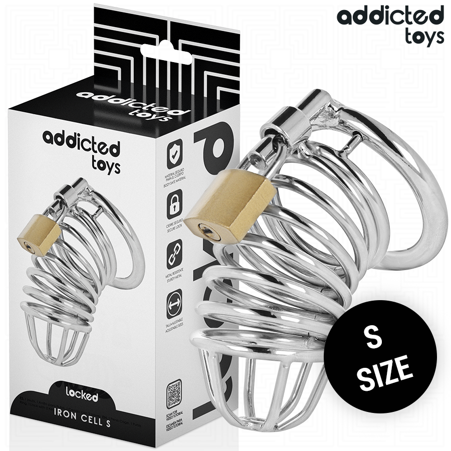 Addicted Iron Cell Metall-peniskäfig 4 cm Grösse S