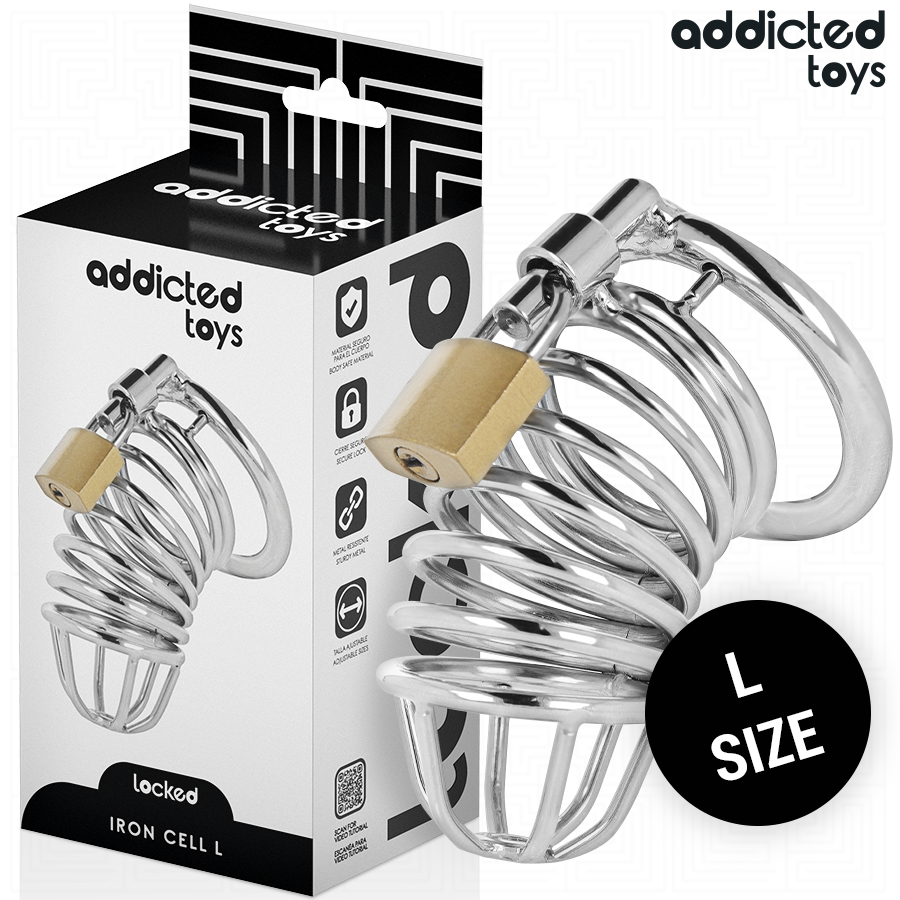 Addicted Iron Cell Metall-peniskäfig 5 cm Grösse L