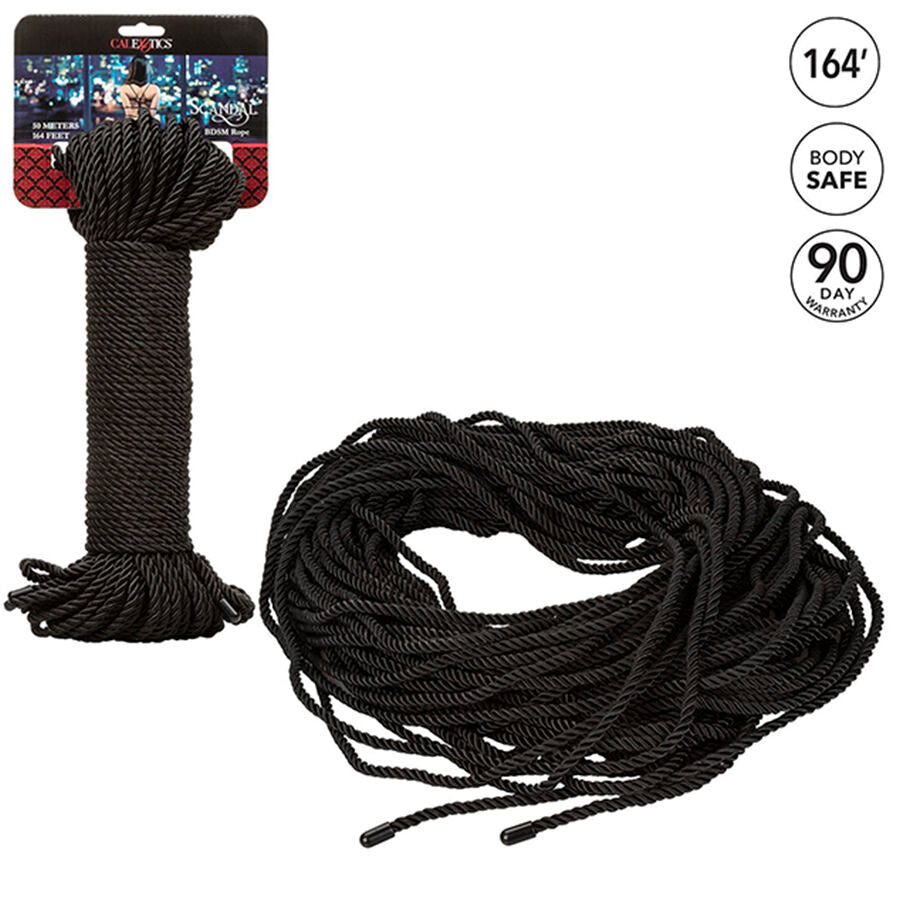 Calexotics Scandal Schwarzes Bdsm-seil 50 M