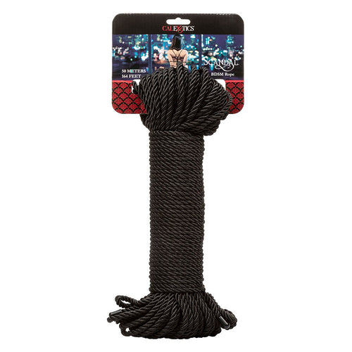 Calexotics Scandal Schwarzes BDSM-Seil 50 M