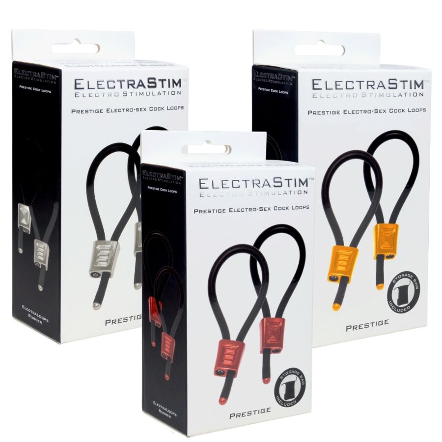 ElectraStim Prestige ElectraLoops – Verstellbare Cockringe – rot