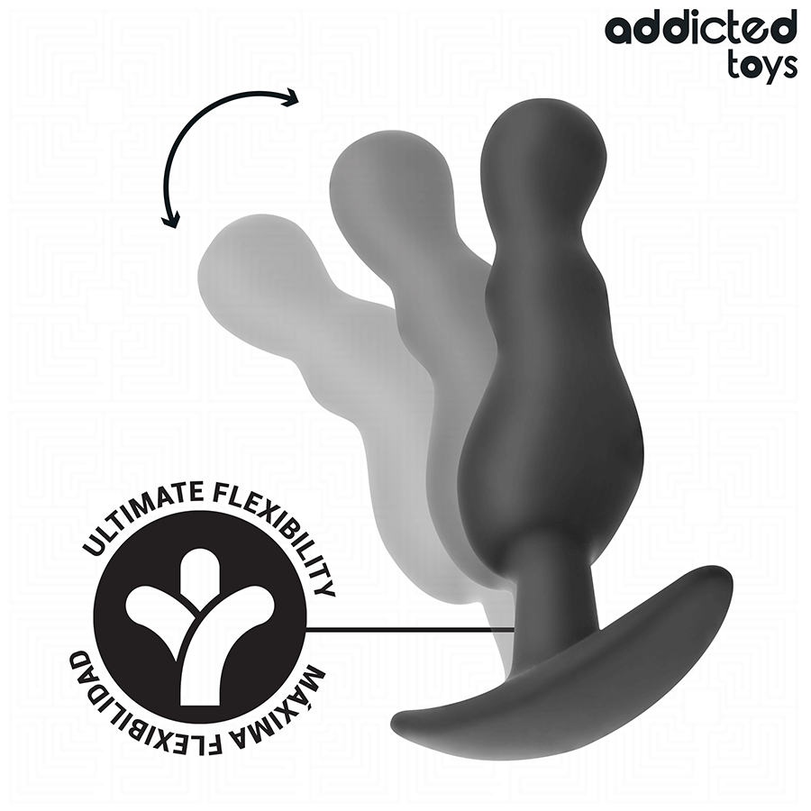 Addicted Toys 3er Analplug-Set Modell 1 – gewellt, Silikon