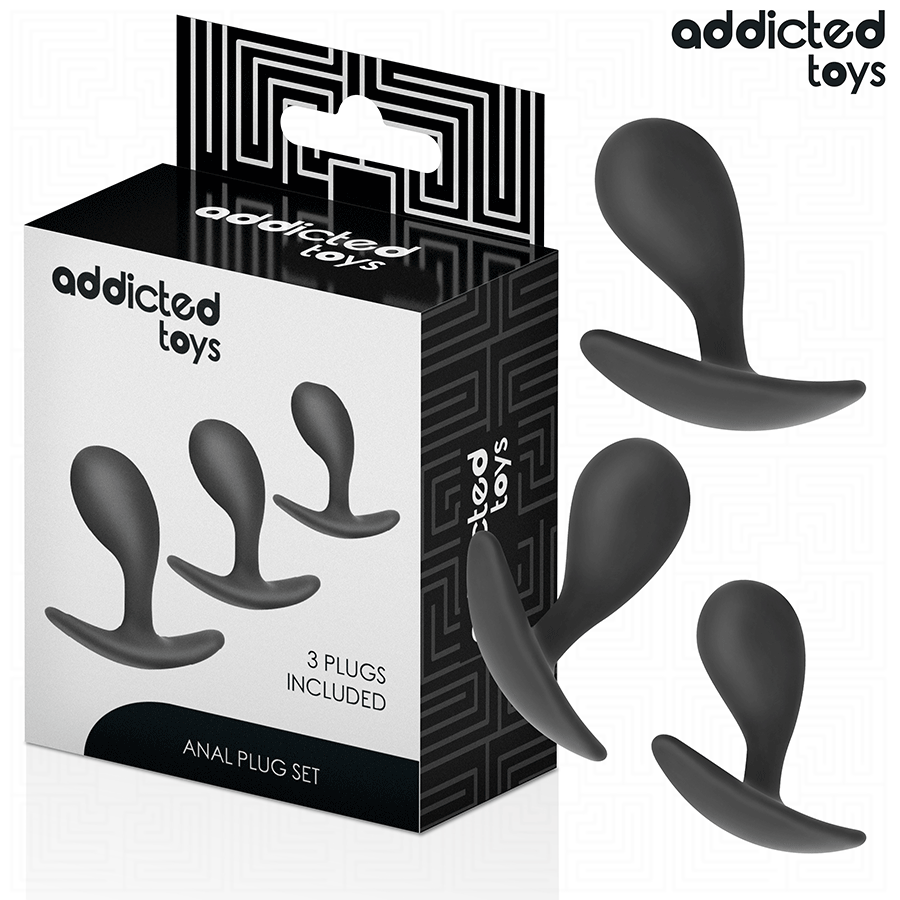 Addicted 3er-set Analplug Modell 3