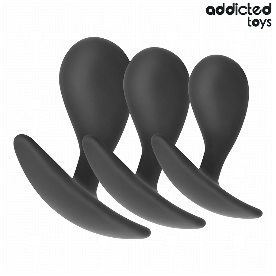 Addicted 3er-set Analplug Modell 3
