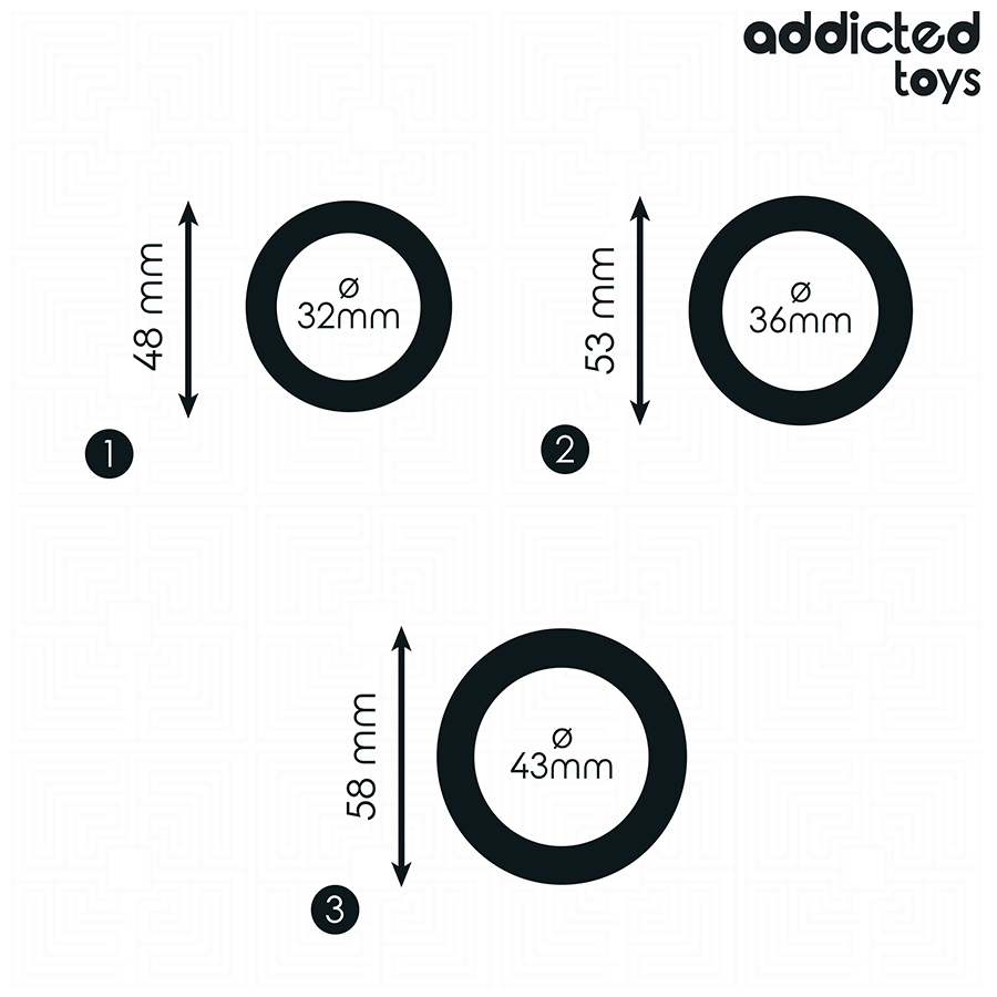 Addicted Set Silikonringe Modell 1