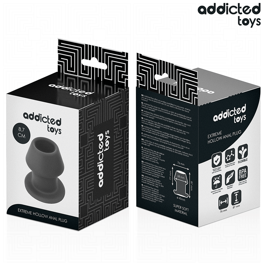 Addicted Extrem Hohl Anal Plug Grösse M 8,7 cm