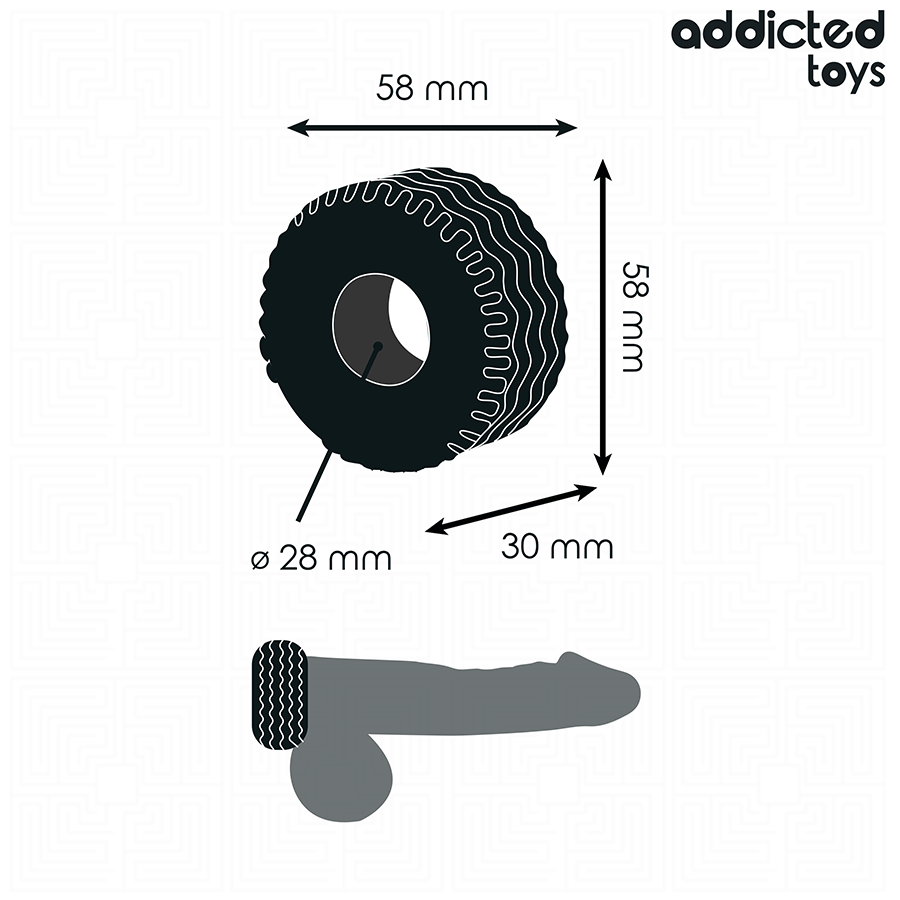 Addicted Extra Dicker Cockring