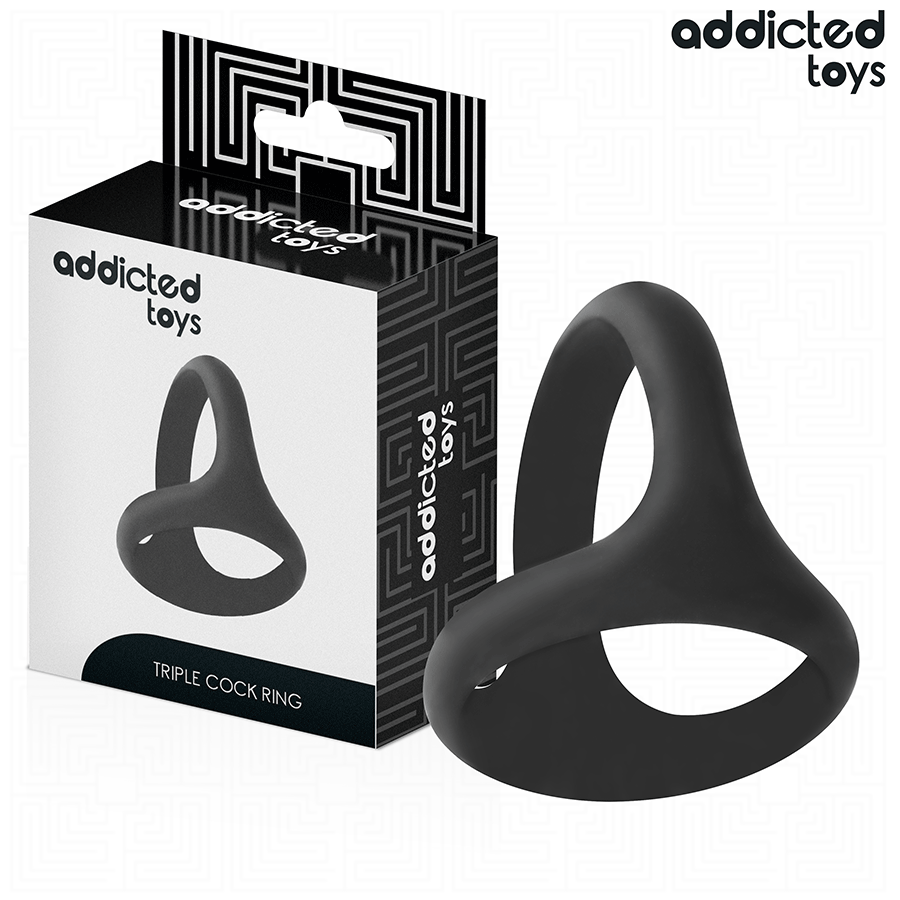Addicted Toys Dreifach-Penisring – dick, leistungsstark