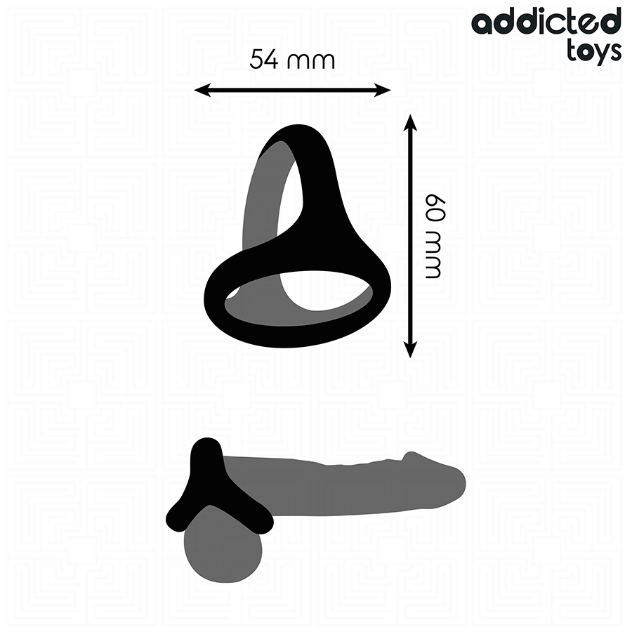 Addicted Toys Dreifach-Penisring – dick, leistungsstark