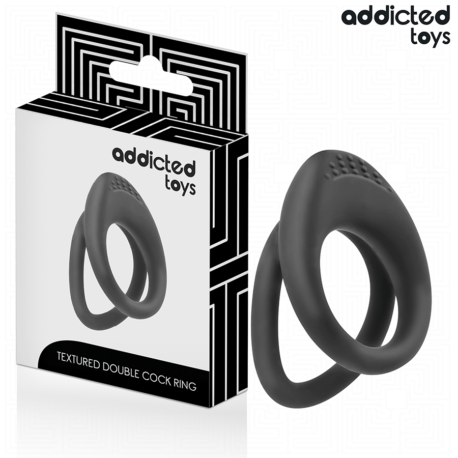 Addicted Toys Doppelter Penisring – strukturiert, leistungsstark