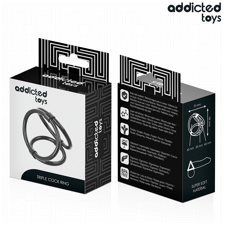 Addicted Dreifach-penisring