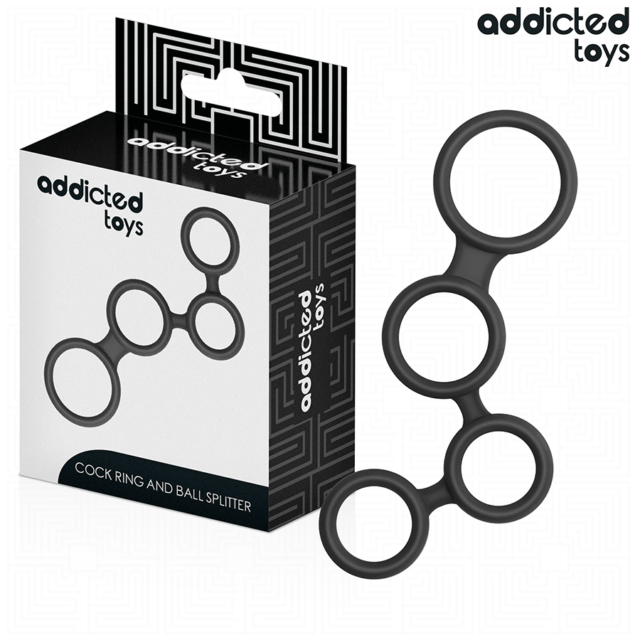 Addicted Penisring mit Teilern für Hoden