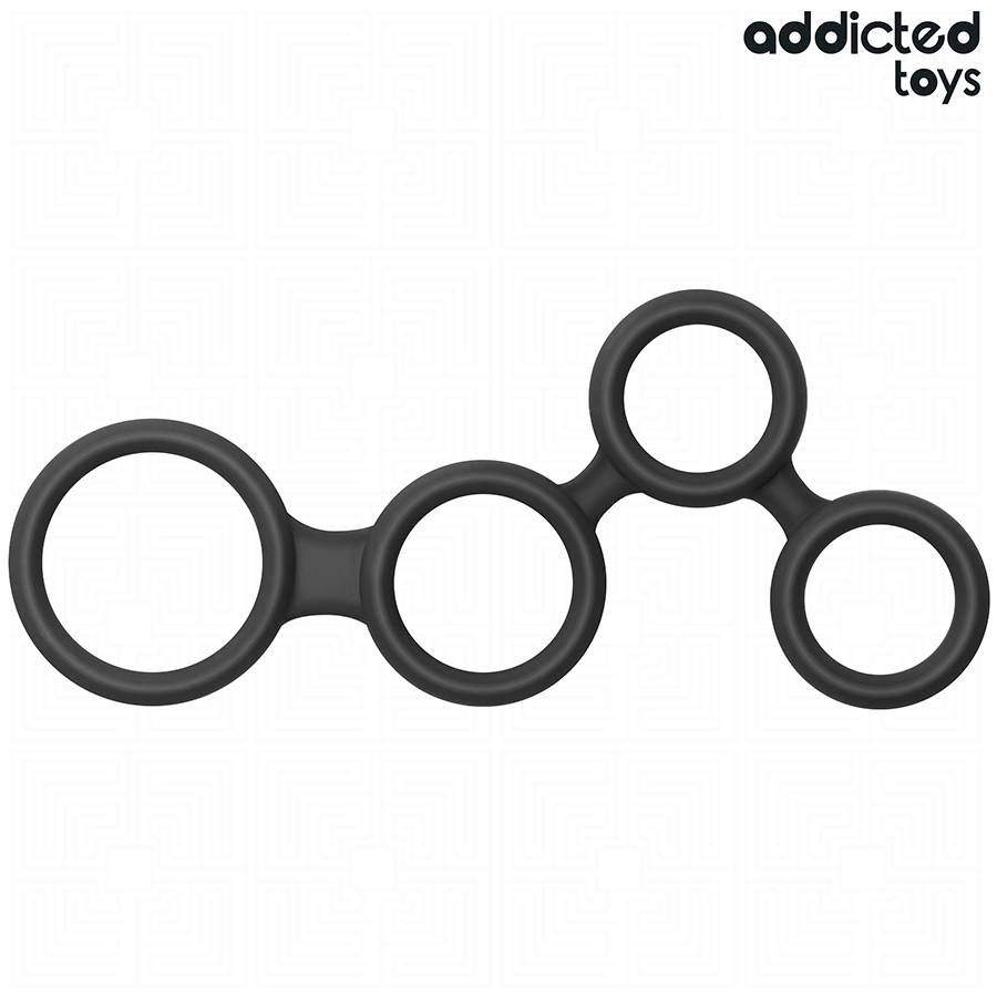 Addicted Penisring mit Teilern für Hoden