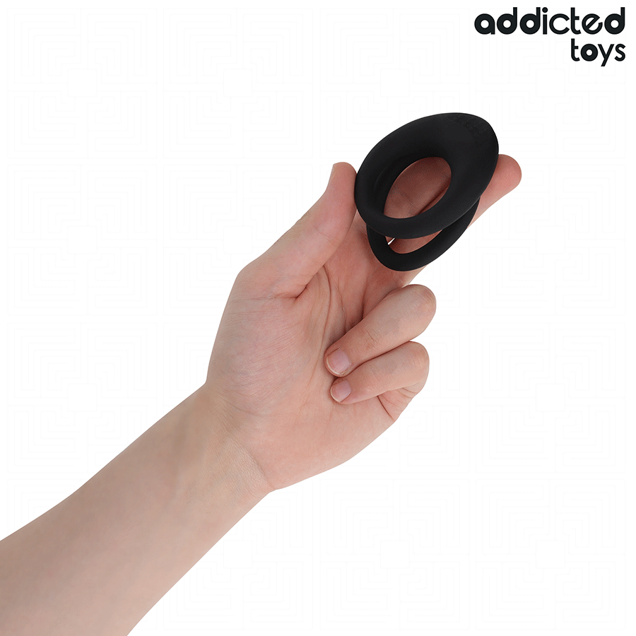 Addicted Toys Doppelter Penisring – strukturiert, leistungsstark