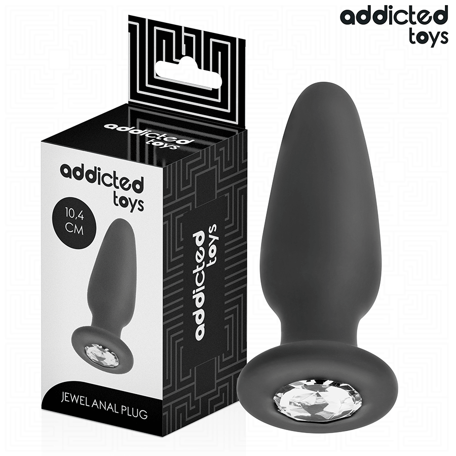 Addicted Anal Plug mit Juwel Grösse M 10,4 cm