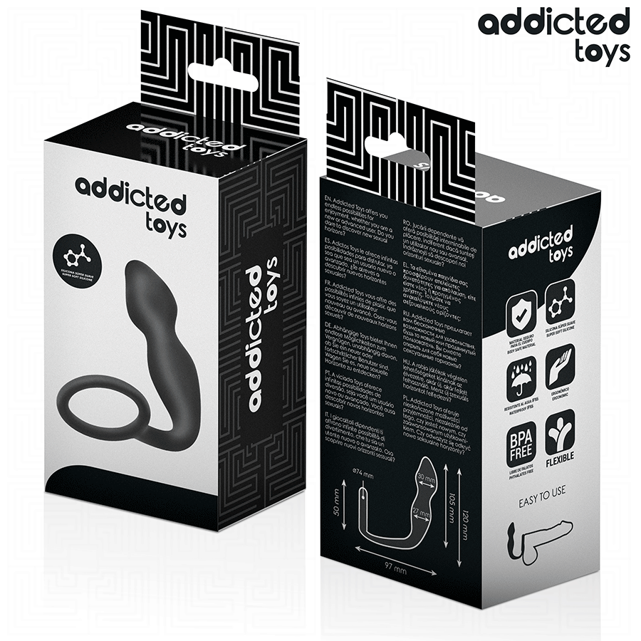 Addicted Analplug mit Ring Modell 2