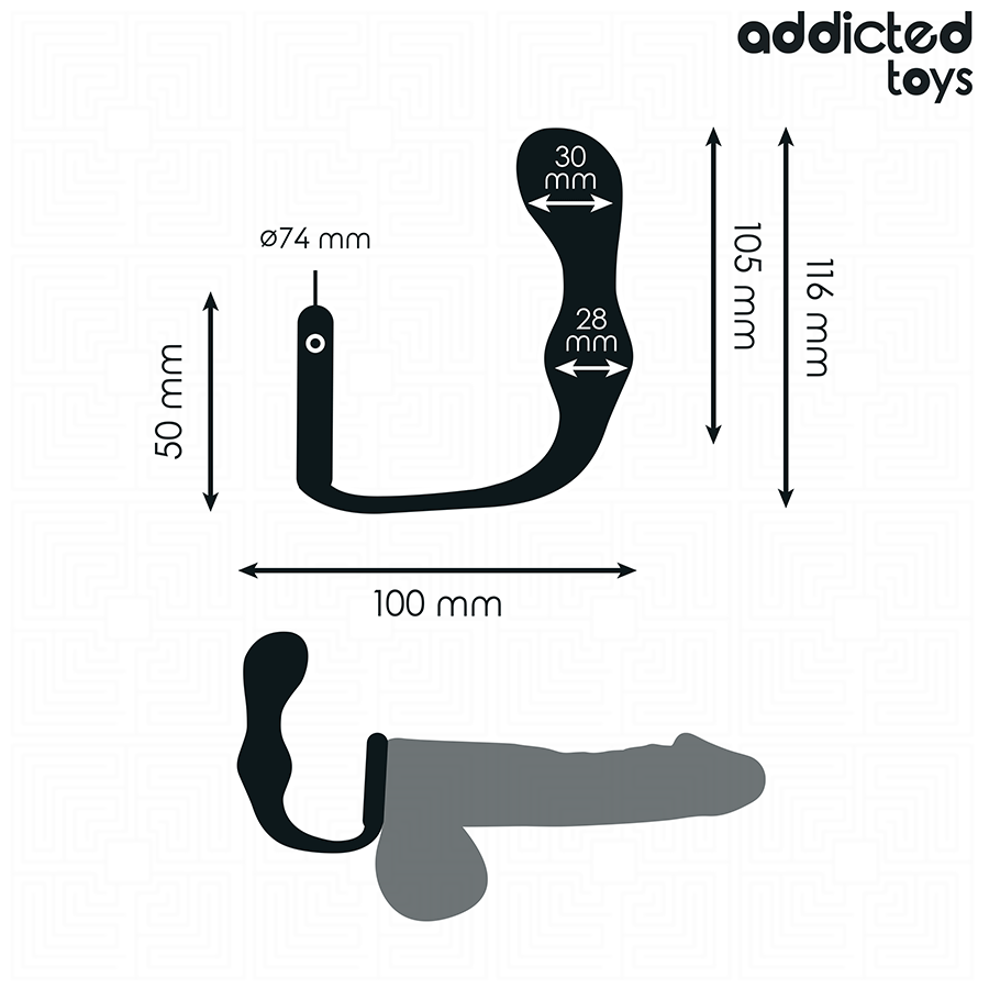Addicted Analplug mit Ring Modell 3