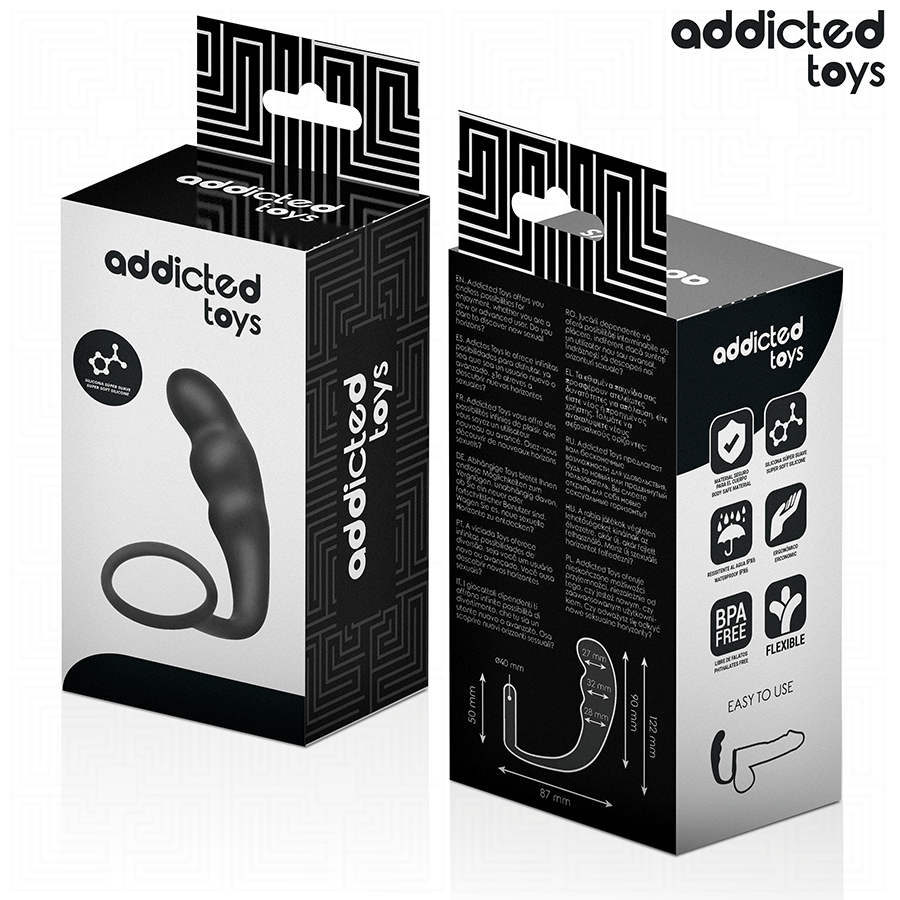 Addicted Analplug mit Ring Modell 4