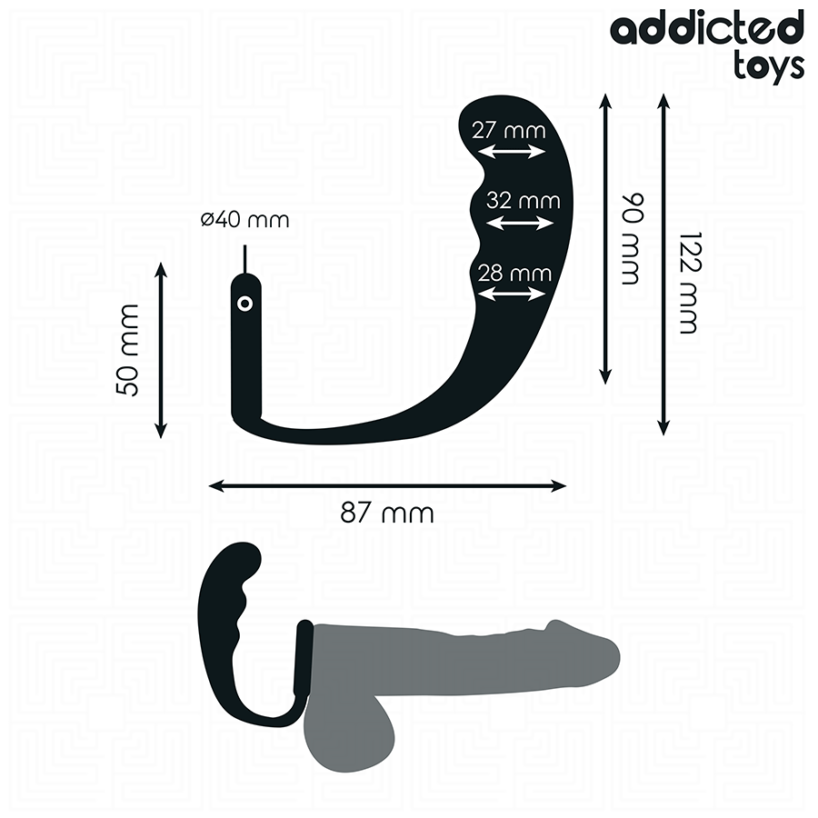 Addicted Analplug mit Ring Modell 4