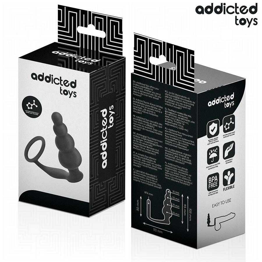 Addicted Analplug mit Ring Modell 5